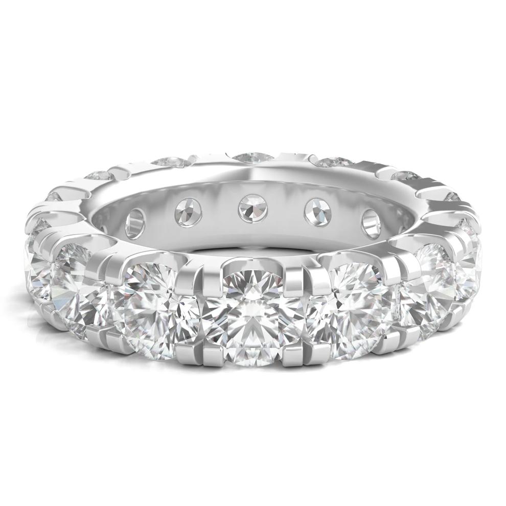 Round-Cut Diamond Eternity Band in 14k White Gold (7 ct. tw.) – Image 1 of 3