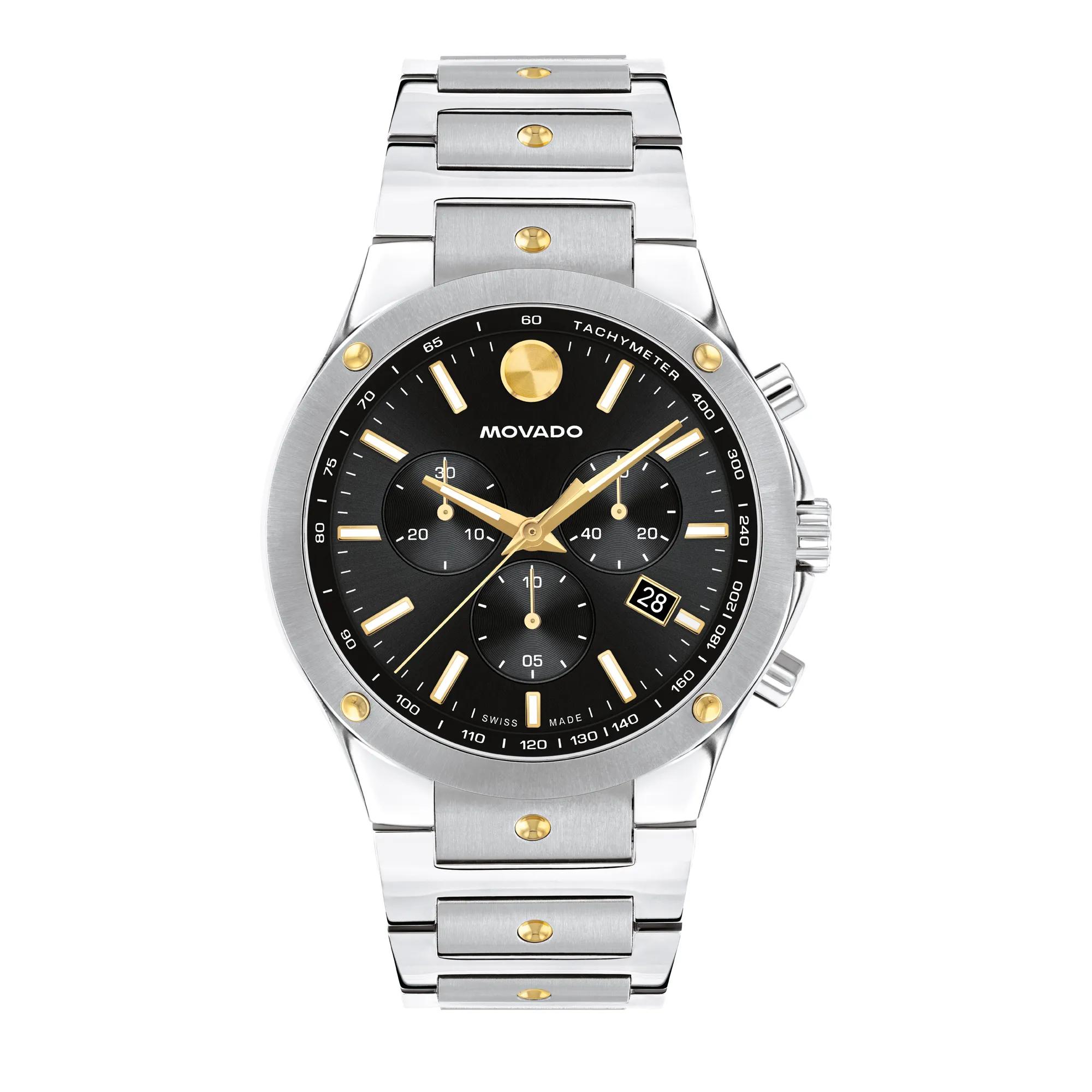 Movado® Men's SE Chronograph Watch in Stainless Steel, 42MM