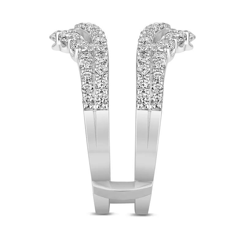 Lab Grown Diamond Double Row Ring Enhancer in 14K White Gold &#40;1 1/2 ct. tw.&#41; – Image 3 of 3