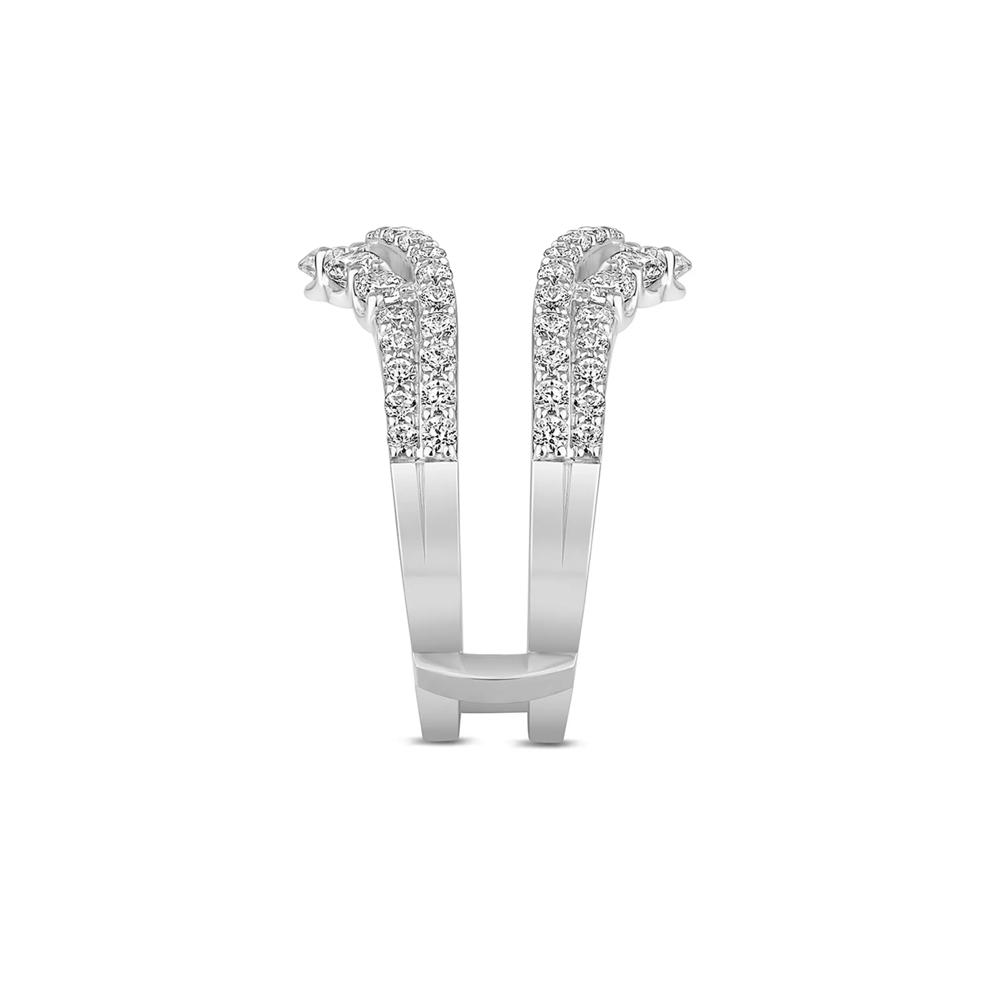 Lab Grown Diamond Double Row Ring Enhancer in 14K White Gold (1 1/2 ct. tw.) – Image 3 of 3