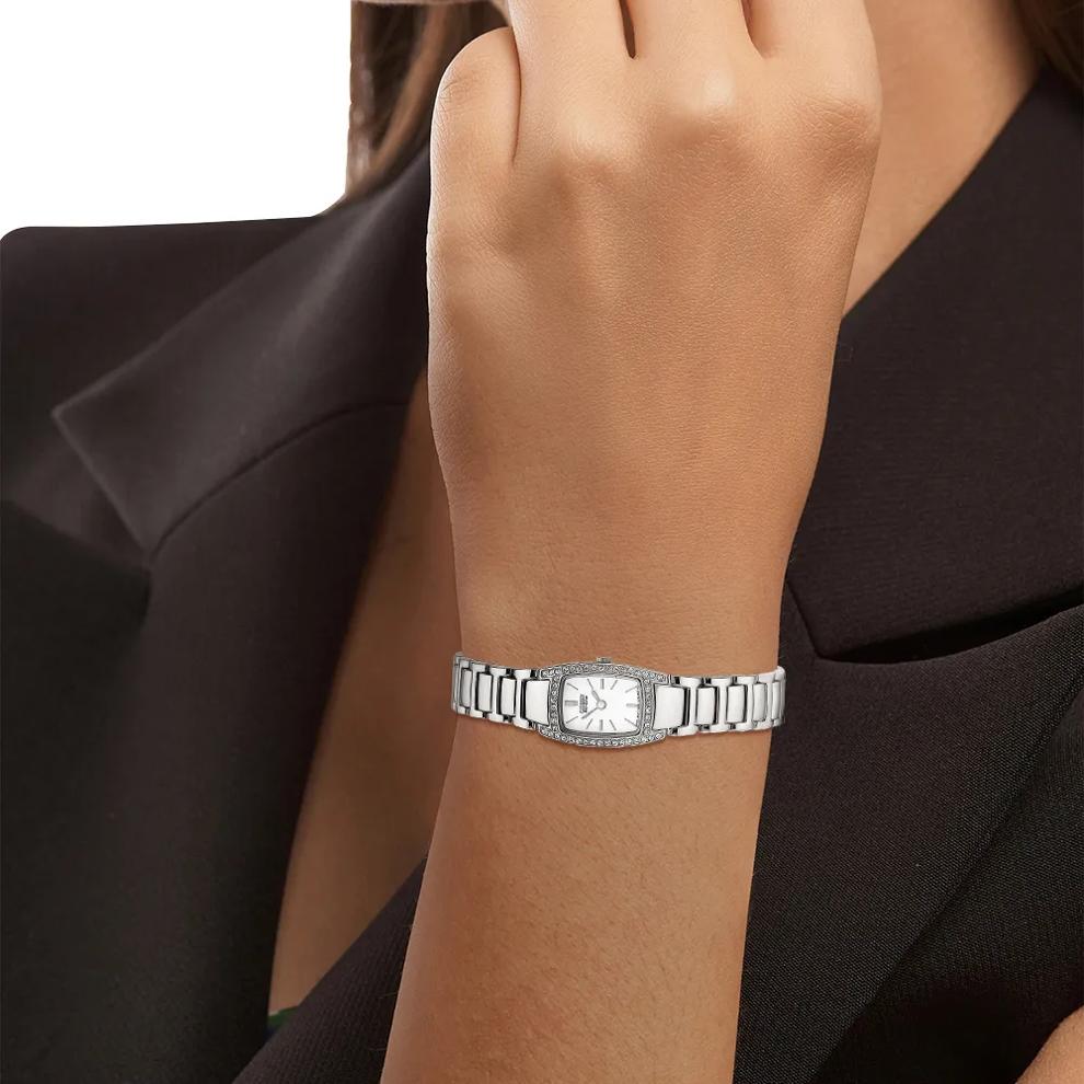 Crystal Women&rsquo;s Watch &amp; Bracelet Set in Stainless Steel – Image 4 of 7