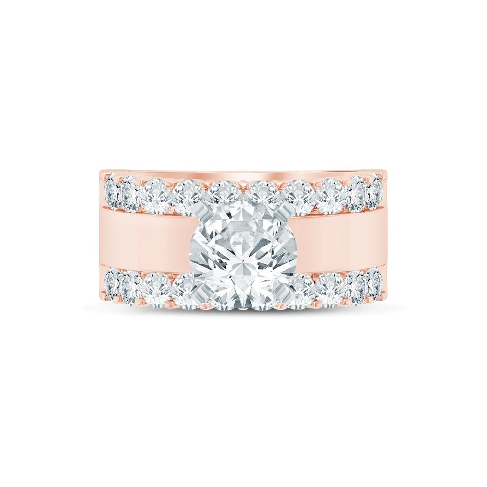 Lab Grown Diamond Semi-Mount Engagement Ring in 14K Rose Gold (1 1/2 ct. tw.) (Setting Only) – Image 1 of 6