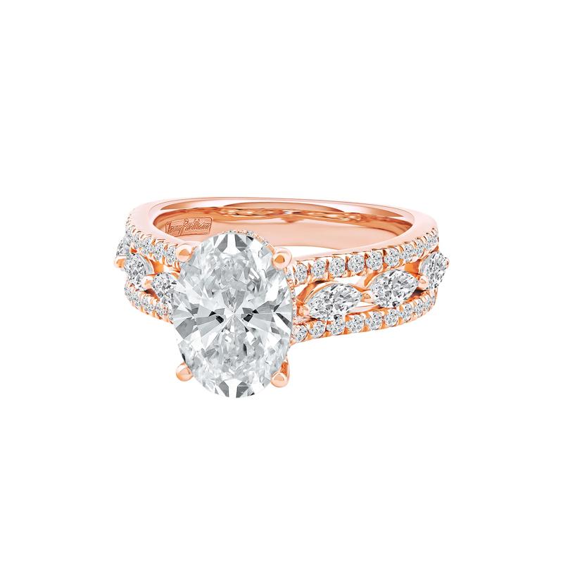 Layla Lab Grown Diamond Engagement Ring in 18K Rose Gold &#40;4 ct. tw.&#41; – Image 5 of 5