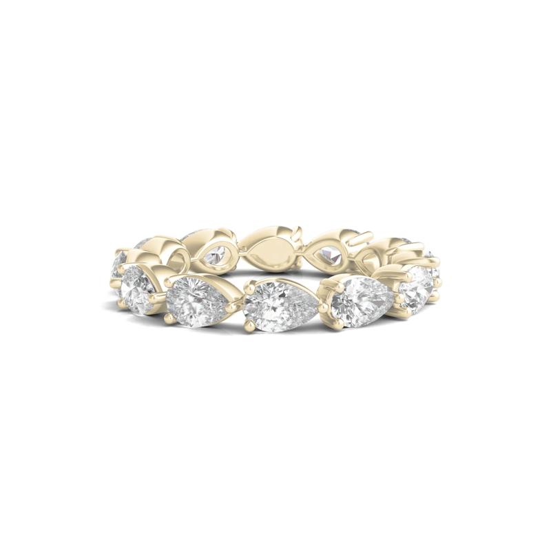 Pear-Cut Diamond Eternity Band in 14k Yellow Gold &#40;3 ct. tw.&#41; – Image 1 of 3