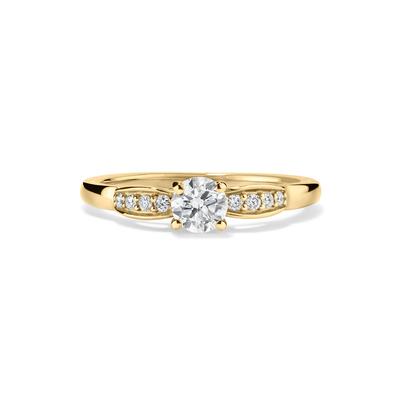 Diamond Round Engagement Ring in 10K Yellow Gold (1/2 ct. tw.)