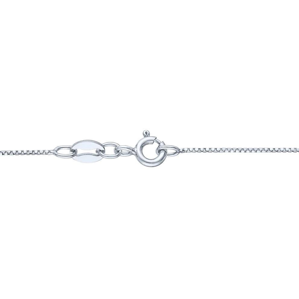 Lab-Created Opal and Diamond Accent Half Halo Necklace in Sterling Silver – Image 3 of 3