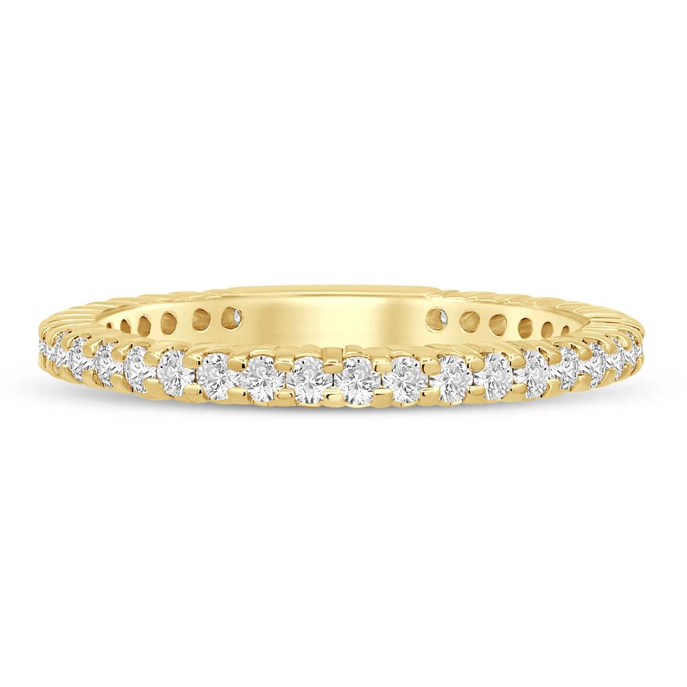 Round-Cut Sizeable Diamond Eternity Band in 14k Yellow Gold (1/2 ct. tw.) – Image 1 of 3