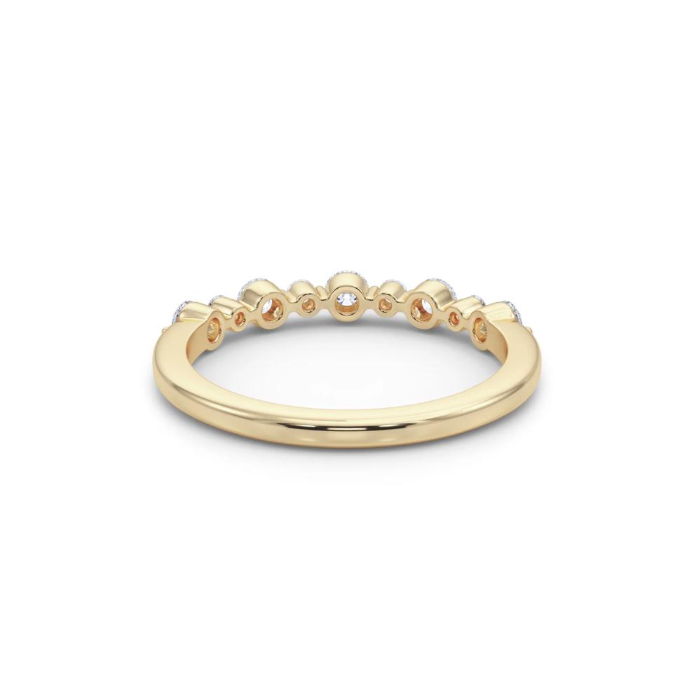 Lab Grown Diamond Shared-Prong Anniversary Band in 14K Yellow Gold (1/2 ct. tw.) – Image 4 of 6
