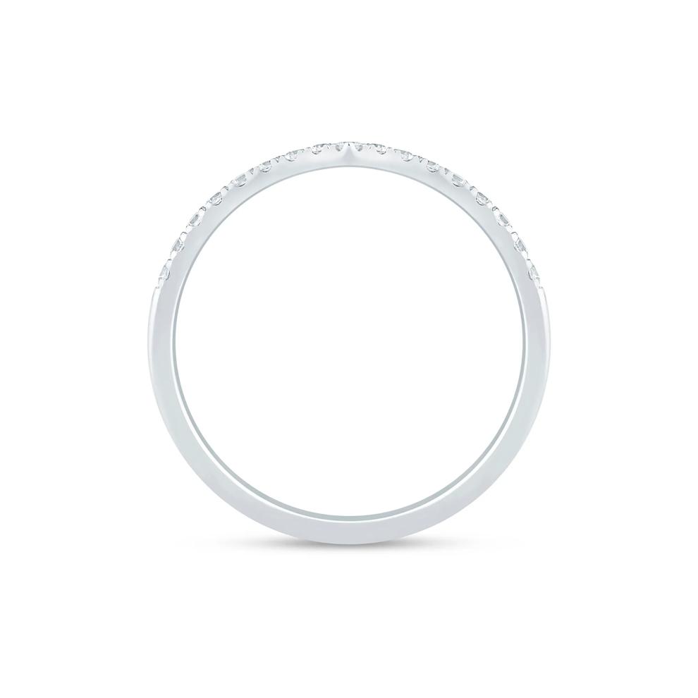 Diamond Contour Band in 14K White Gold (1/5 ct. tw.) – Image 2 of 3