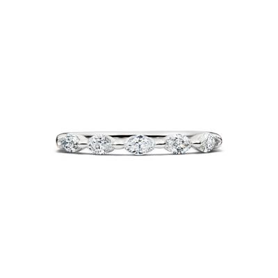 Lab Grown Diamond Marquise-Cut 5-Stone Anniversary Band in 14K Gold