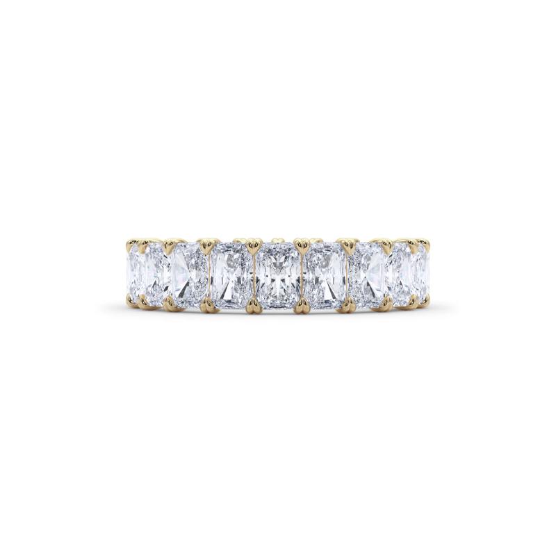Lab Grown Diamond Radiant-Cut Eternity Band in 14K Yellow Gold (5 ct. tw.) – Image 1 of 5