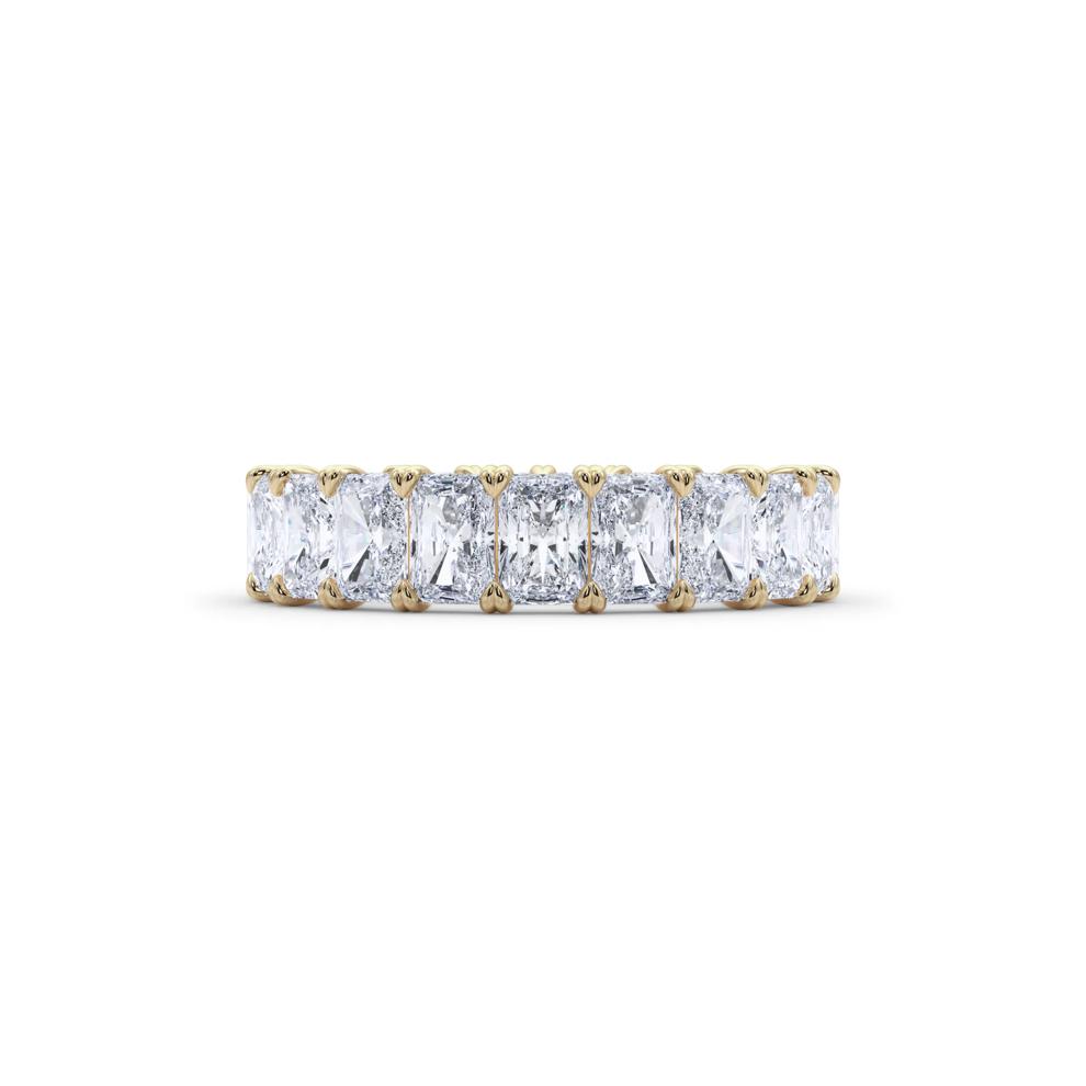Lab Grown Diamond Radiant-Cut Eternity Band in 14K Yellow Gold (5 ct. tw.) – Image 1 of 5