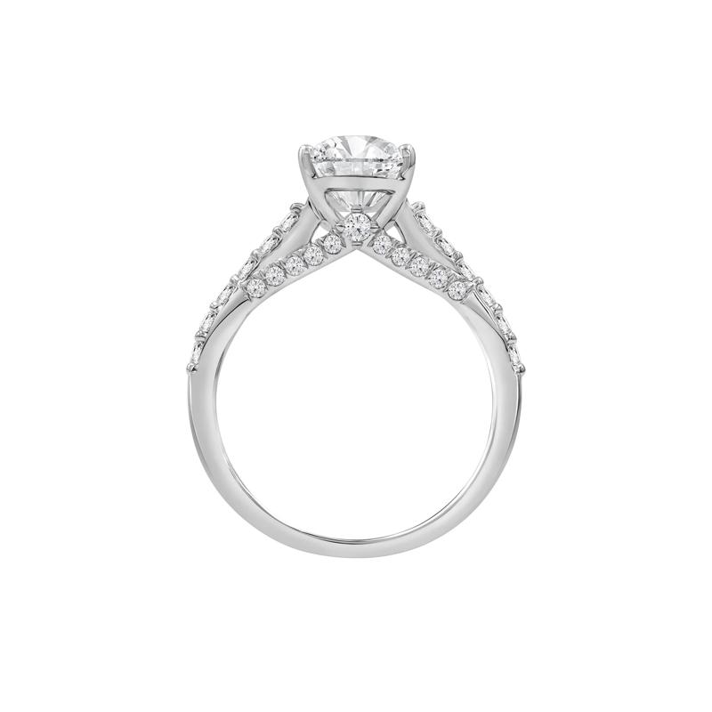 Daphne Lab Grown Oval Diamond Engagement Ring in Platinum &#40;2 1/2 ct. tw.&#41; – Image 2 of 4