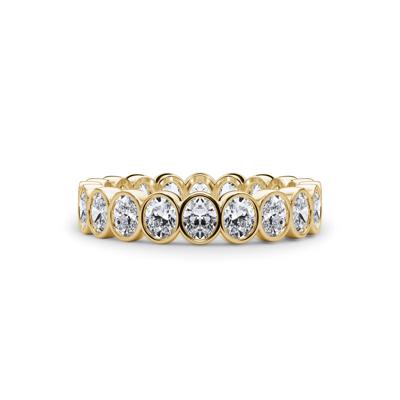 Lab Grown Diamond Oval Bezel Eternity Band