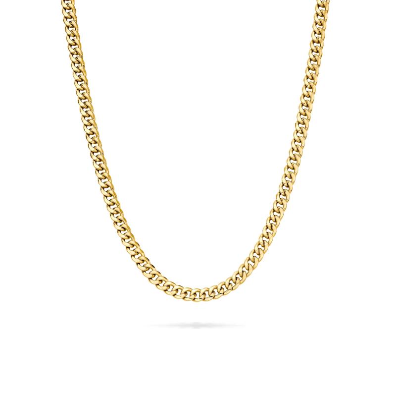 Miami Cuban Link Chain in 14K Yellow Gold, 24&rdquo; – Image 1 of 1