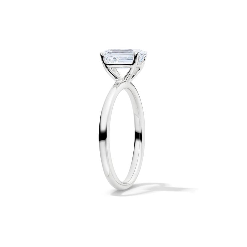 Lab Grown Diamond Emerald-Cut Solitaire Ring in 14K White Gold &#40;1 1/2ct&#41; – Image 3 of 4