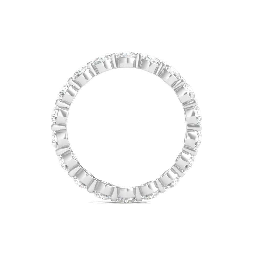 Round Brilliant-Cut Lab Grown Diamond Eternity Band in 14k White Gold (2 ct. tw.) – Image 2 of 3