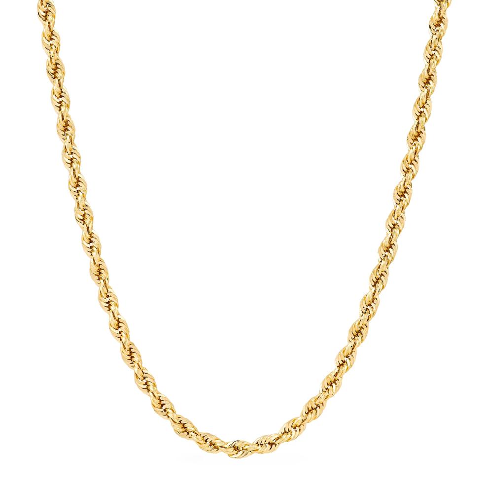 Solid Rope Chain in 14K Yellow Gold, 30" – Image 1 of 4