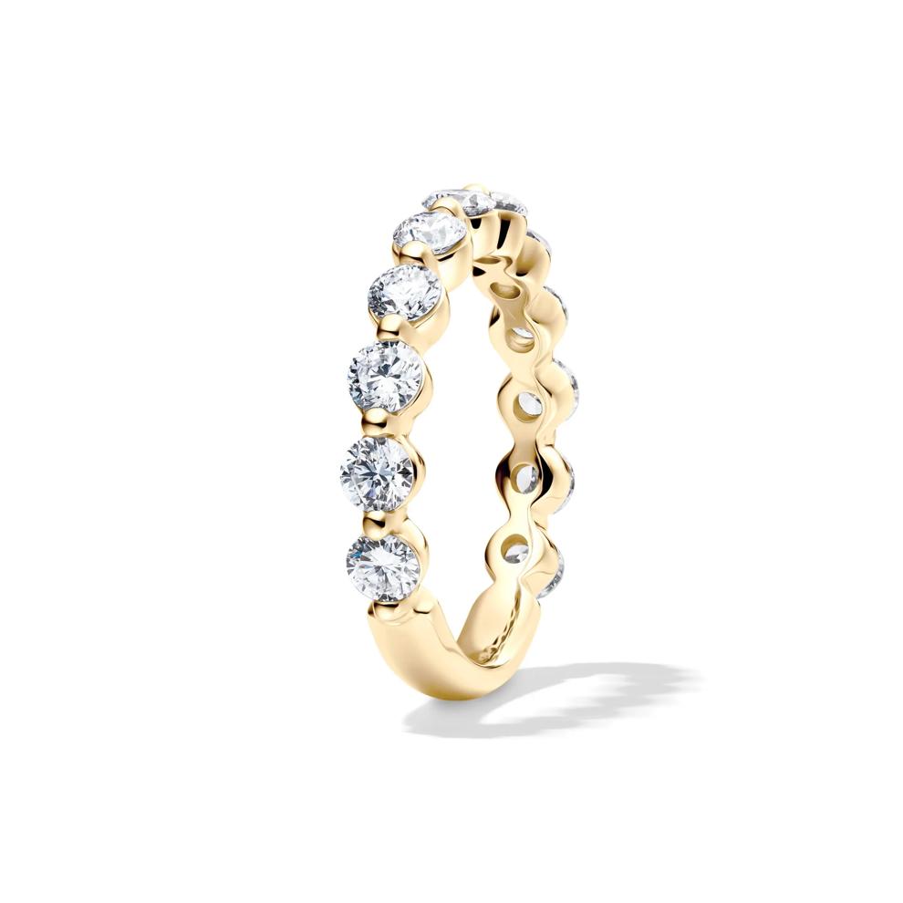 Lab Grown Diamond Wedding Band in 14K Yellow Gold (1 1/2 ct. tw.) – Image 3 of 4