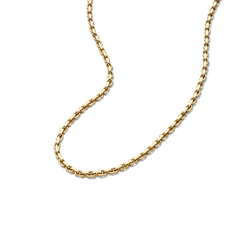 Men&rsquo;s Solid Link Chain in 14K Yellow Gold, 2.3MM, 22&rdquo; – Image 4 of 5