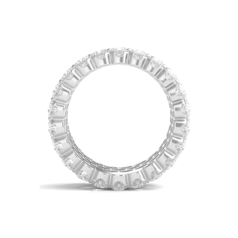 Diamond Multi-Row Band in 18K White Gold &#40;9 ct. tw.&#41; – Image 2 of 3