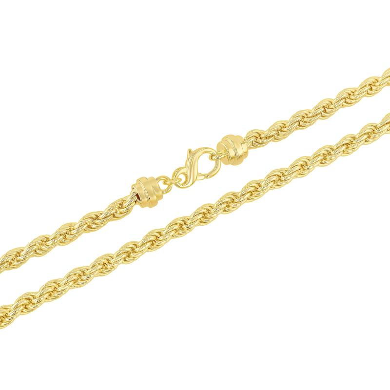 Men&#39;s Rope Chain in Vermeil, 5.0MM,  22&quot; – Image 2 of 3
