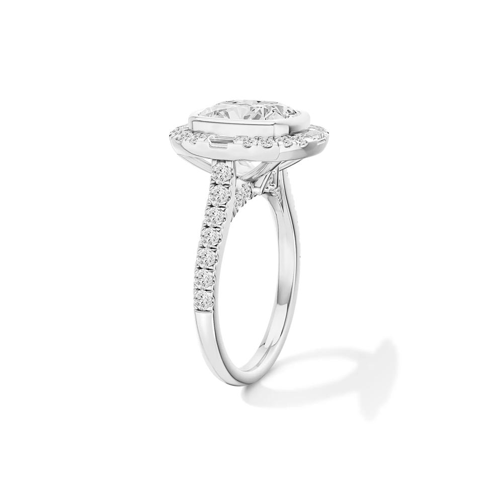 Kinsley Lab Grown Diamond Engagement Ring in 14K White Gold (3 3/4 ct. tw.) – Image 3 of 4