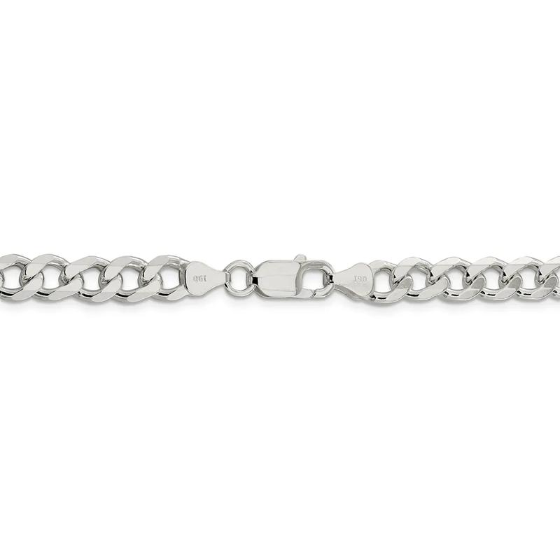 Curb Chain Necklace in Sterling Silver, 26&quot; – Image 3 of 3