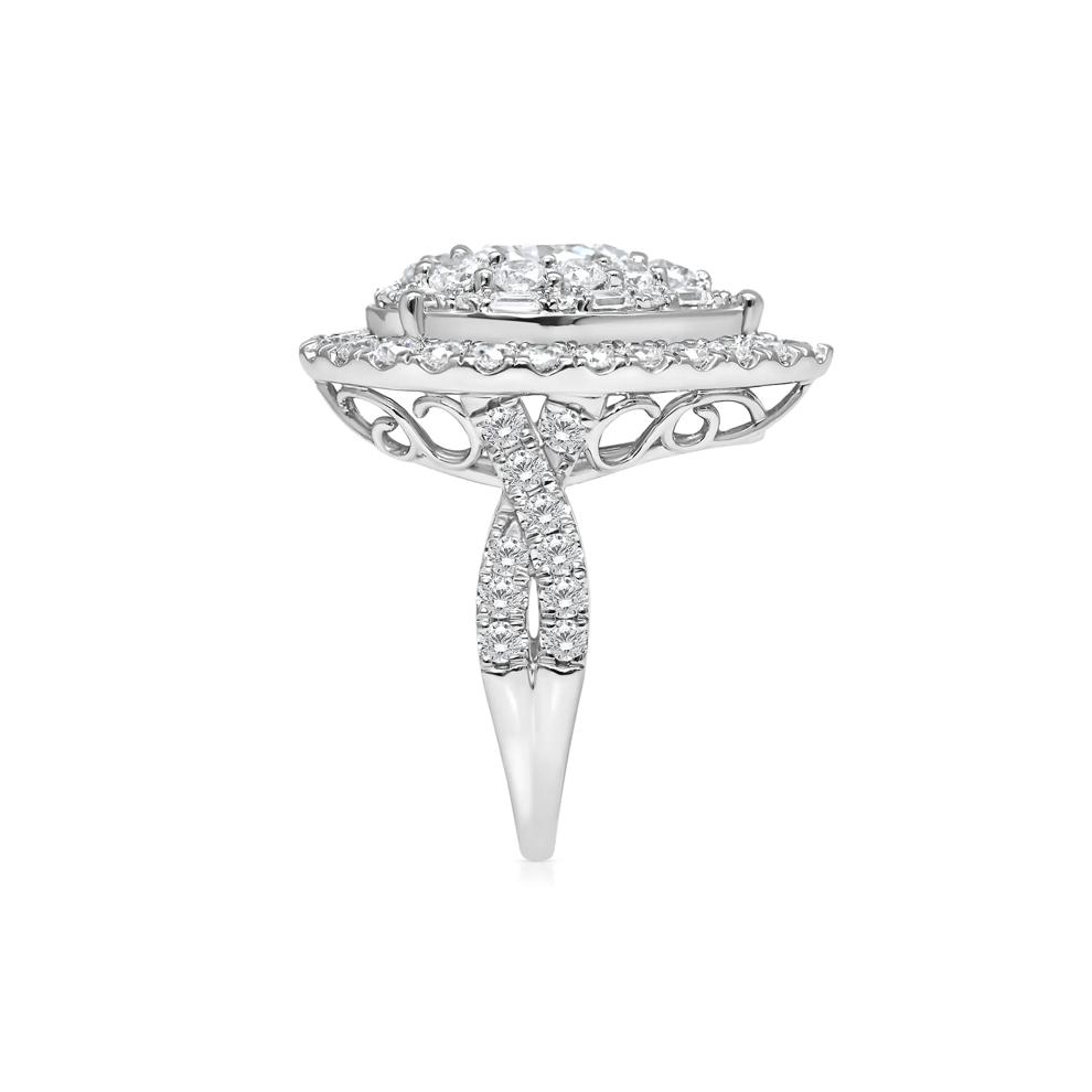 Lab Grown Diamond Composite Ring in 10K White Gold (3 ct. tw.) – Image 3 of 3