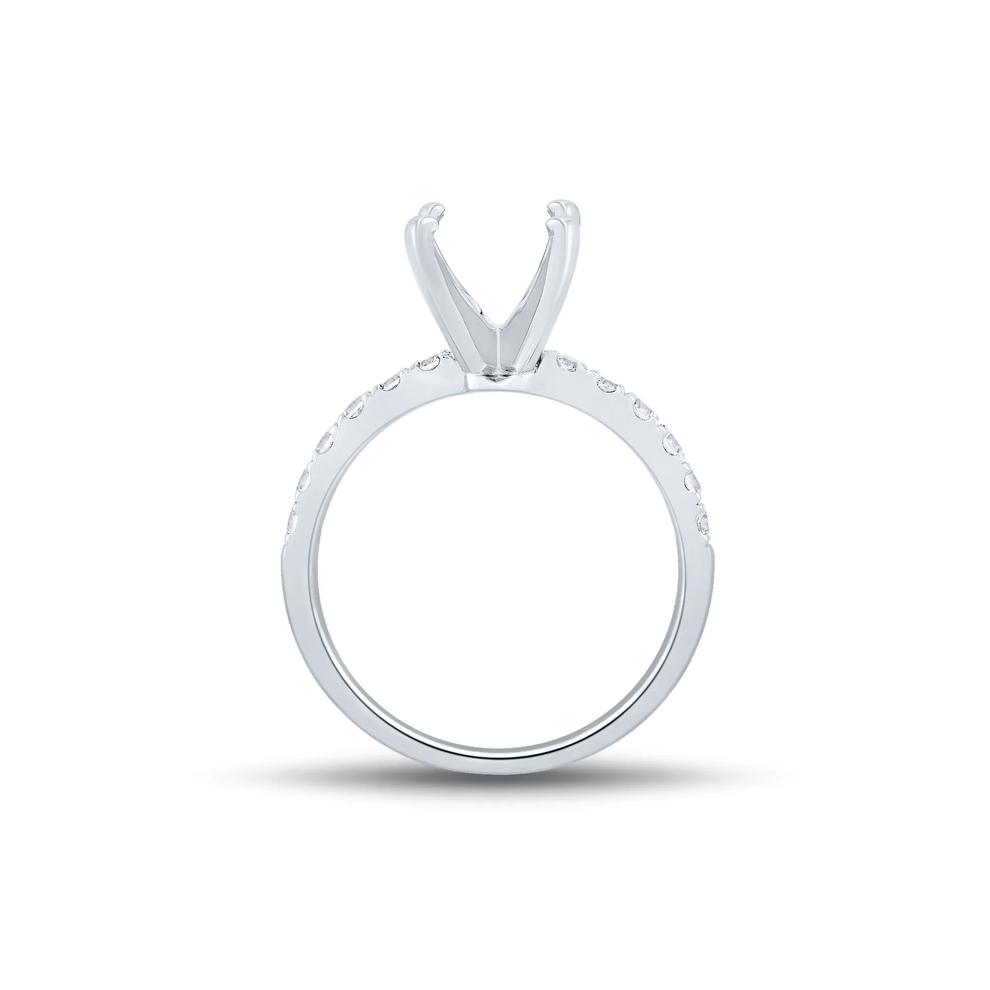 Lab Grown Diamond Semi-Mount Engagement Ring in 14K White Gold  (1/3 ct. tw) (Setting Only) – Image 3 of 6