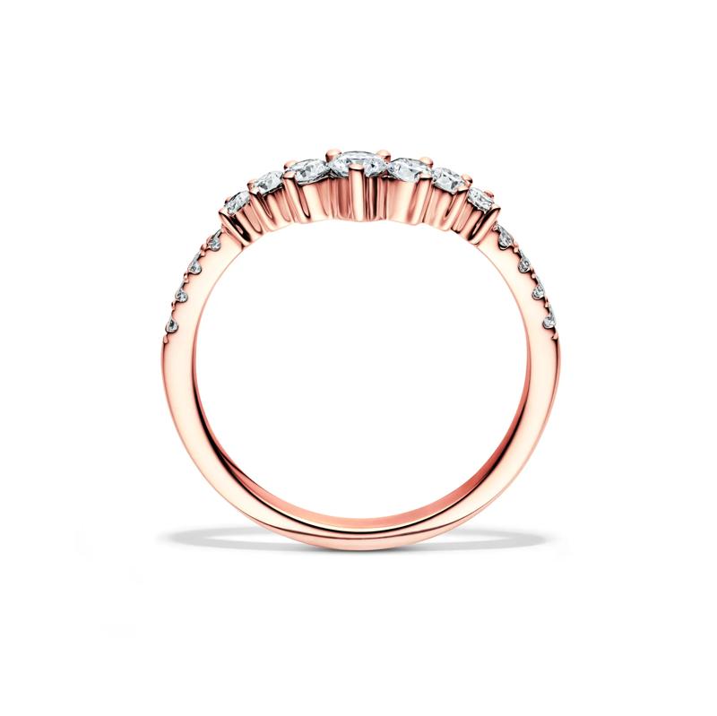 Lab Grown Diamond Contour Band in 14K Rose Gold &#40;1/2 ct. tw.&#41; – Image 2 of 4