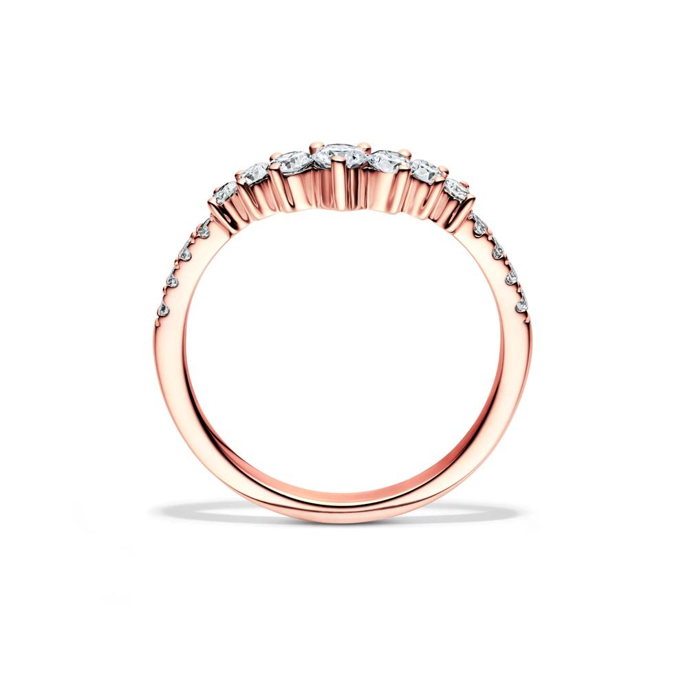 Lab Grown Diamond Contour Band in 14K Rose Gold (1/2 ct. tw.) – Image 2 of 4