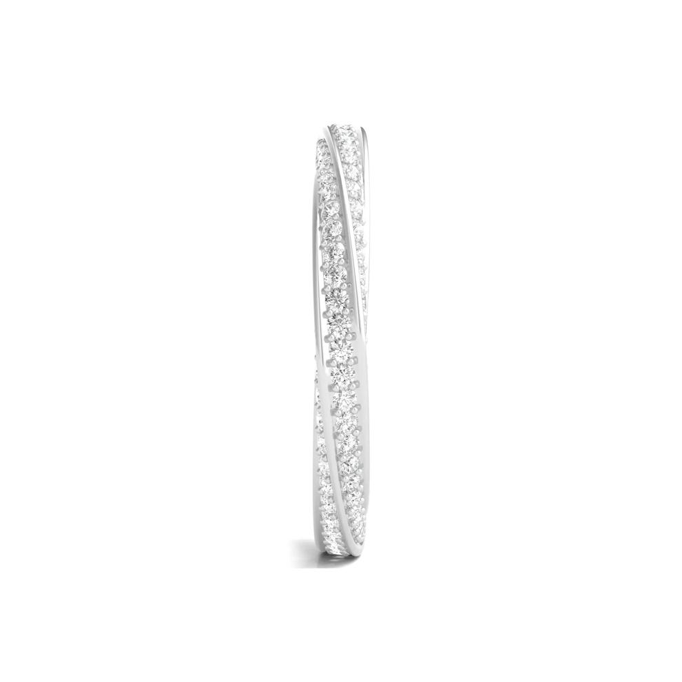 Lab Grown Diamond Helix Eternity Band in 14K White Gold (1 ct. tw.) – Image 3 of 3