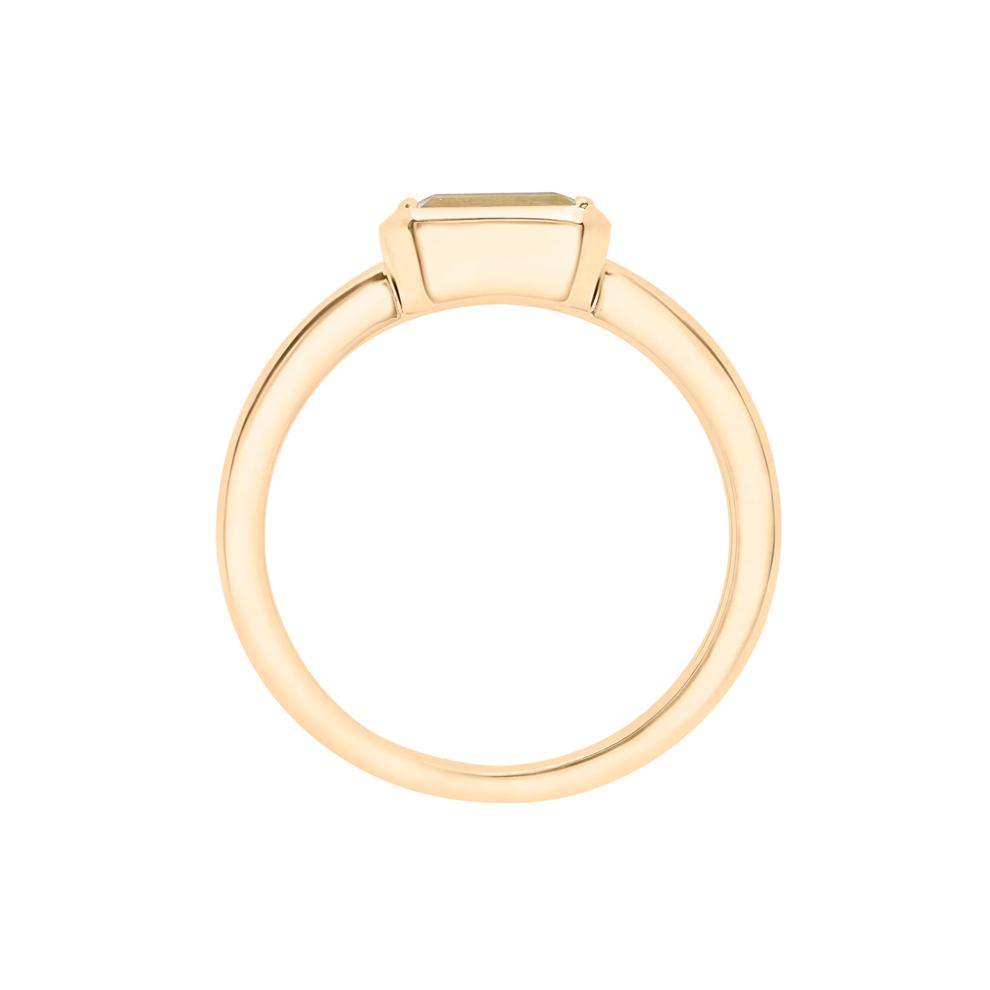 Aquamarine Emerald-Cut Cocktail Ring in Vermeil – Image 2 of 6