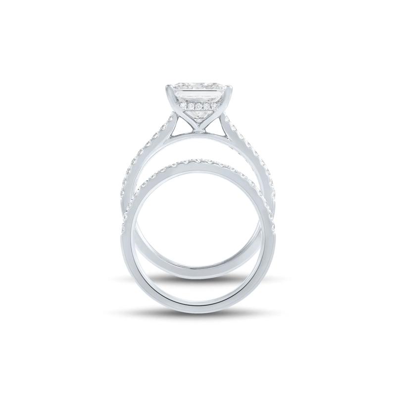Lab Grown Diamond Wedding Set in 14K White Gold &#40;3 1/2 ct. tw.&#41; – Image 2 of 3