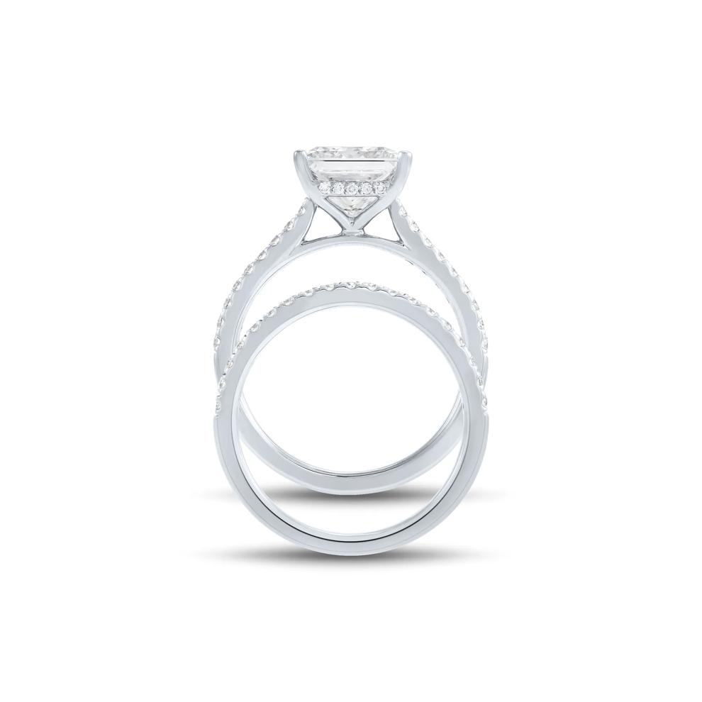 Lab Grown Diamond Wedding Set in 14K White Gold (3 1/2 ct. tw.) – Image 2 of 3