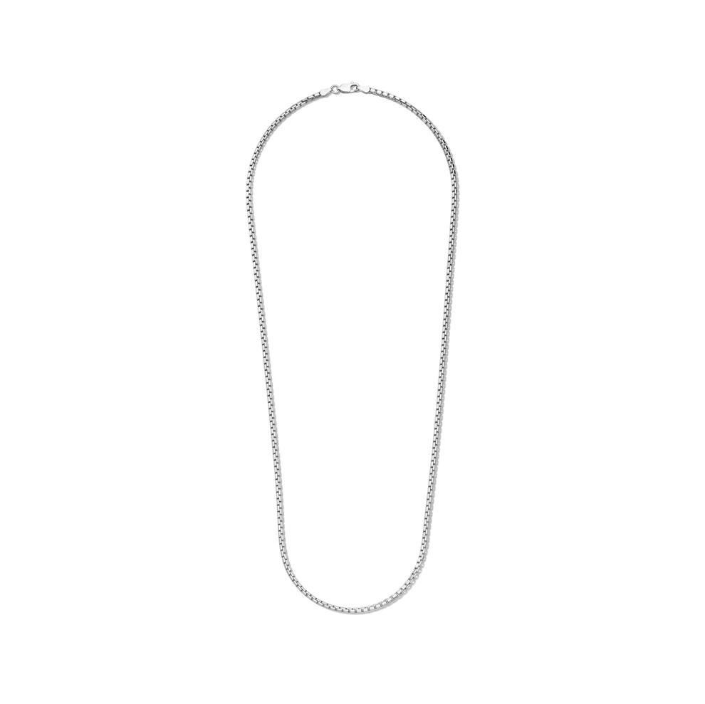 8-Sided Box Chain in Sterling Silver, 22" – Image 2 of 5