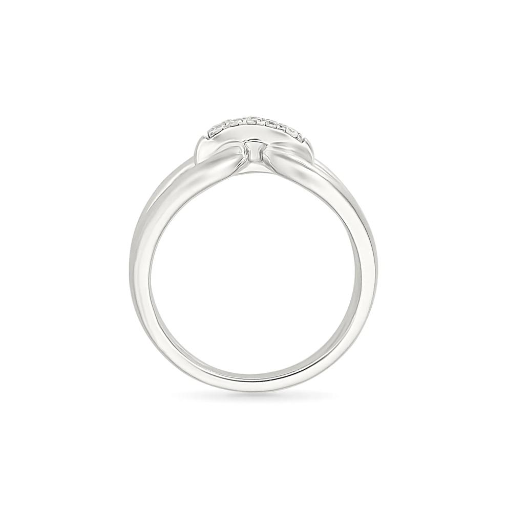 Diamond Accent Link Ring in Sterling Silver – Image 2 of 5