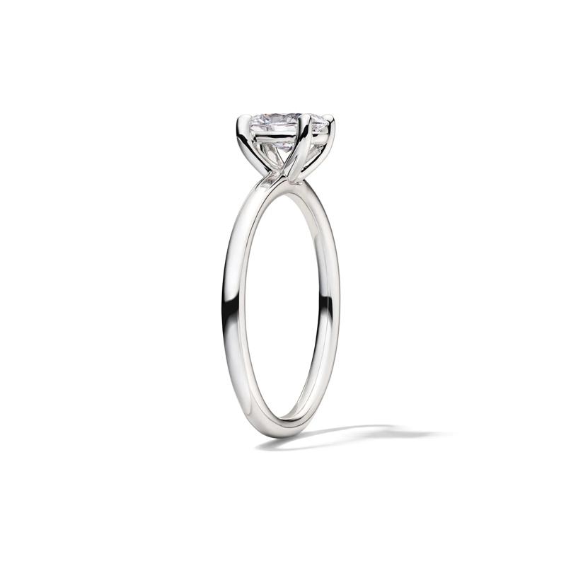 Lab Grown Diamond Solitaire Oval Engagement Ring in 14k White Gold &#40;1 1/2 ct.&#41; – Image 3 of 4