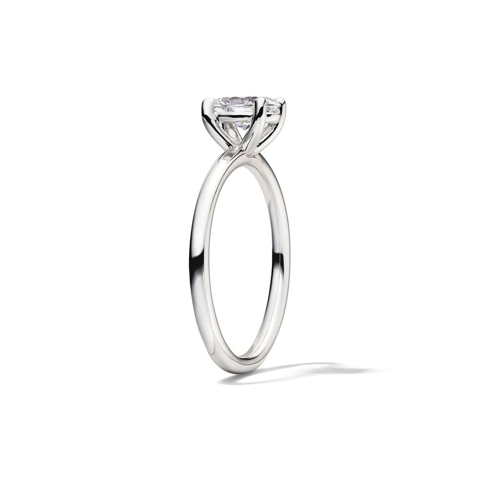 Lab Grown Diamond Solitaire Oval Engagement Ring in 14k White Gold (1 1/2 ct.) – Image 3 of 4
