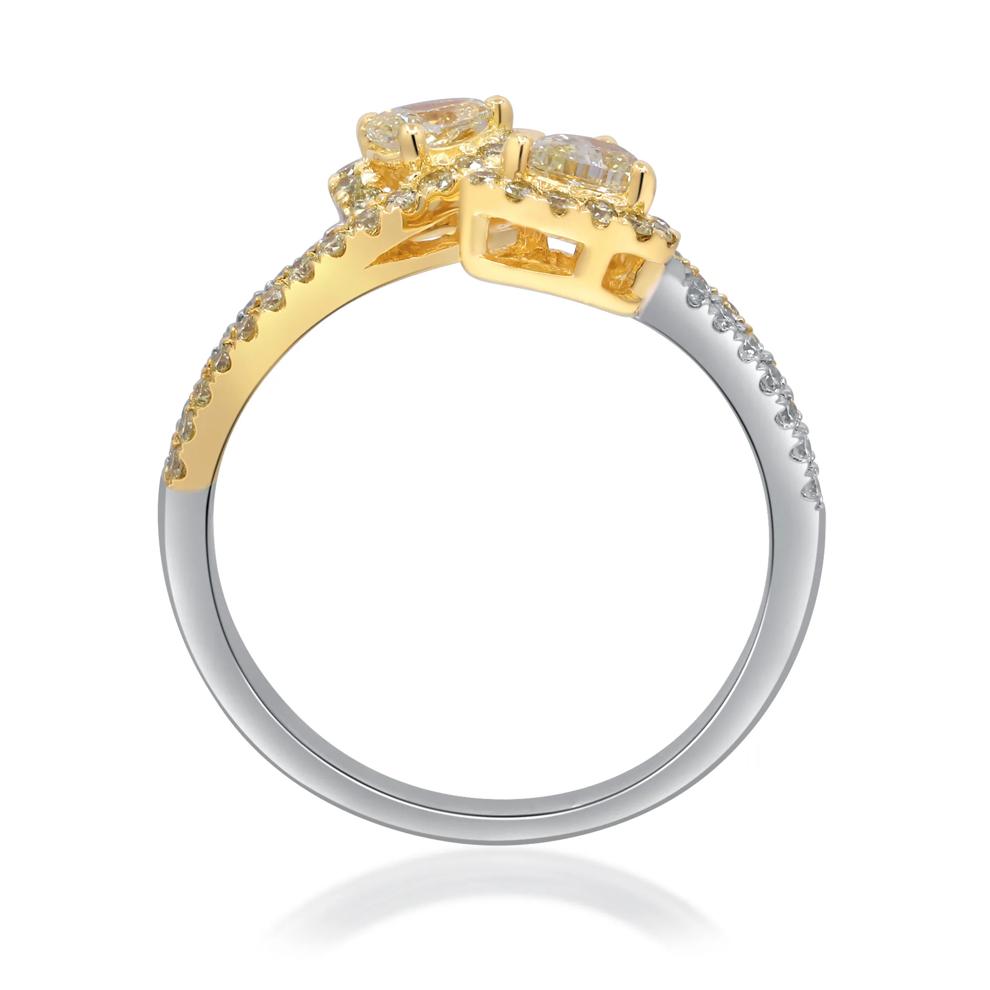 Diamond Bypass Ring in 14K White Gold (3/4 ct. tw.) – Image 2 of 5