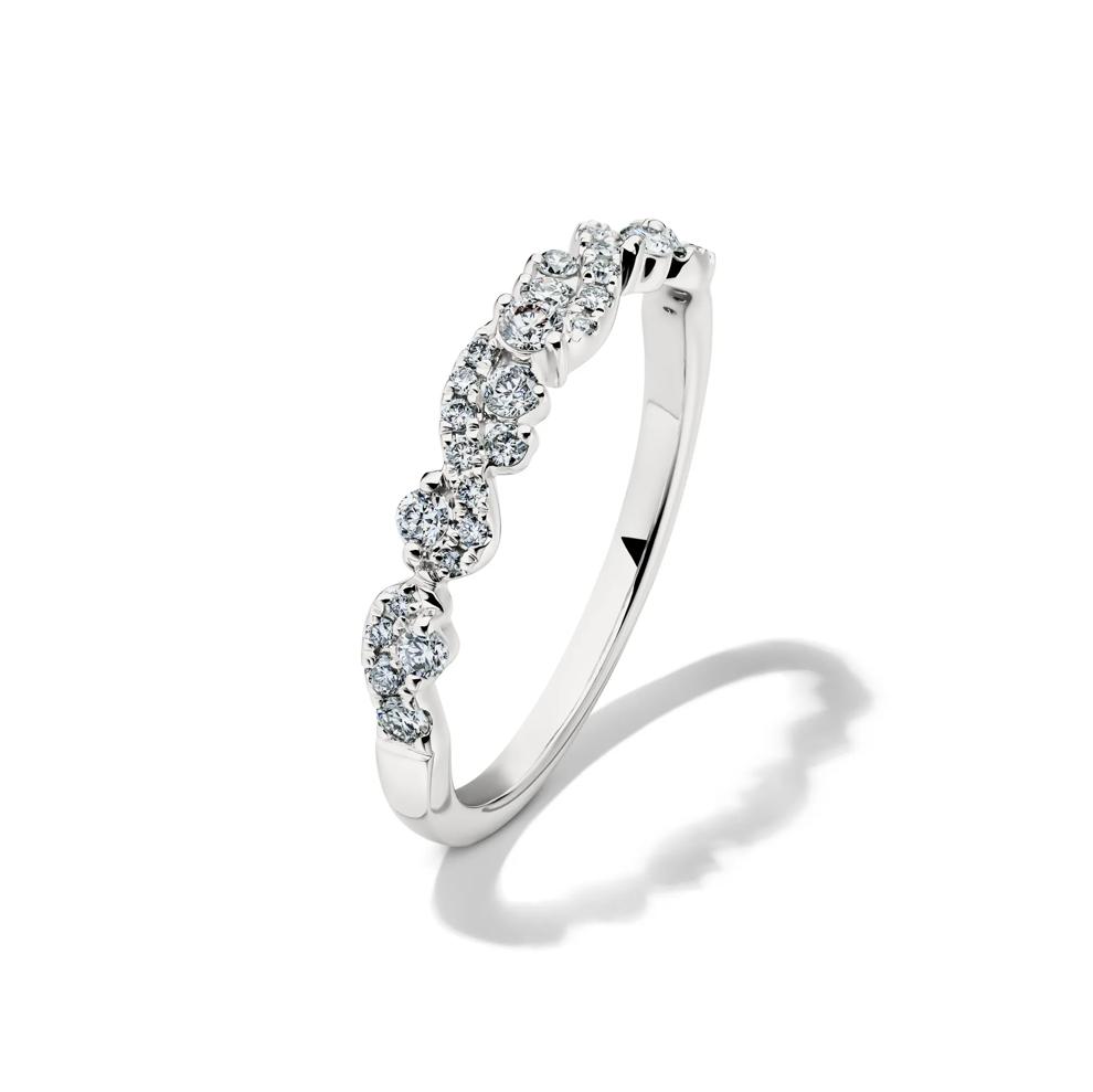 Lab Grown Diamond Swirl Band in 14K White Gold (1/3 ct. tw.)  – Image 4 of 4