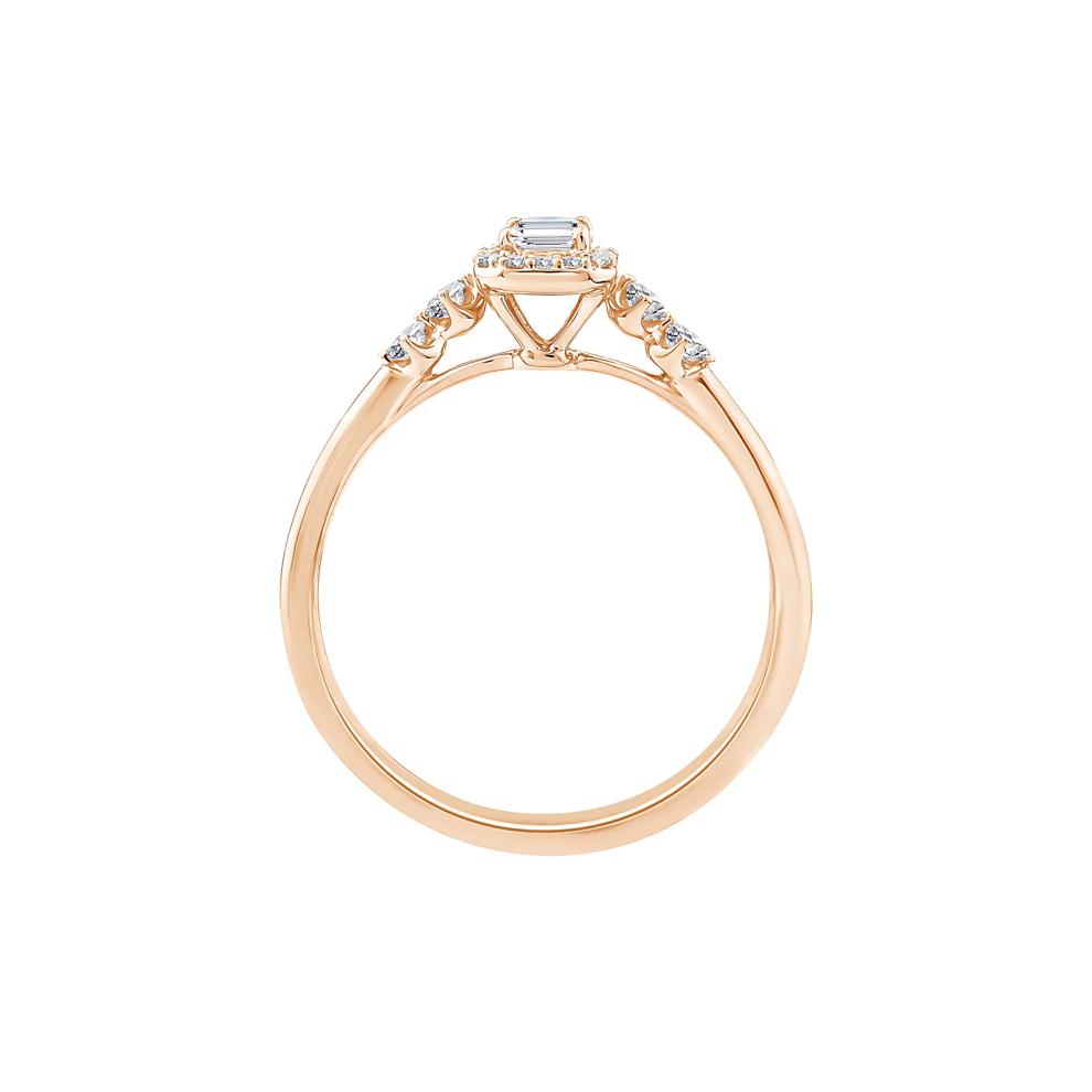 Lab Grown Diamond Promise Ring in 10K Rose Gold (1/2 ct. tw.) – Image 2 of 3
