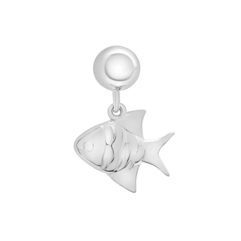 Fish Bead Charm in Sterling Silver – Image 1 of 3