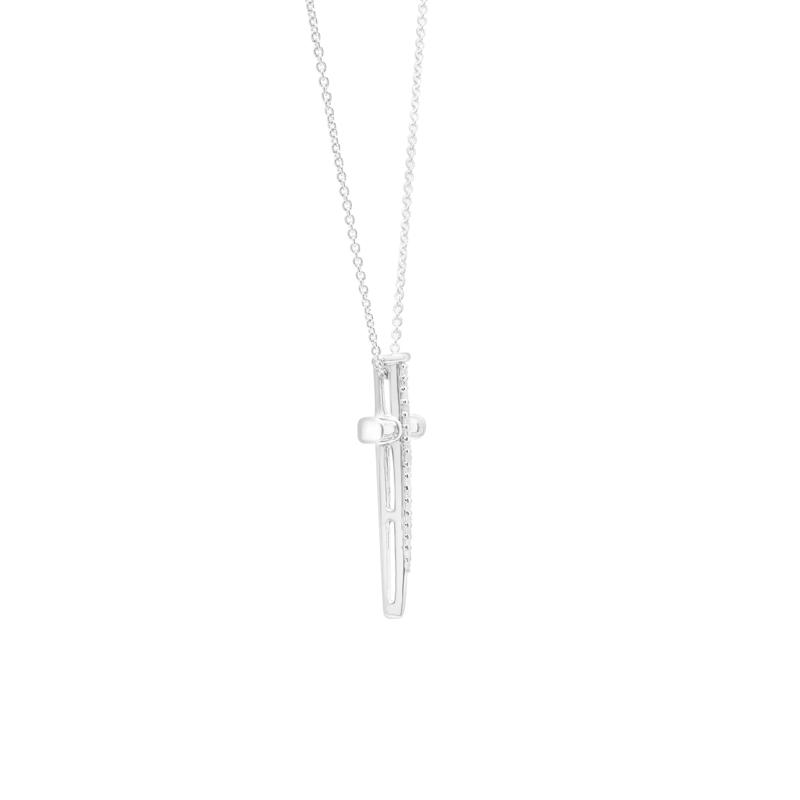 Diamond Nail Cross in Sterling Silver – Image 3 of 4