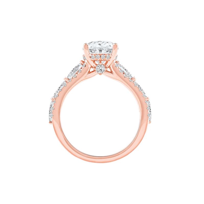 Layla Lab Grown Diamond Engagement Ring in 18K Rose Gold &#40;4 ct. tw.&#41; – Image 2 of 5