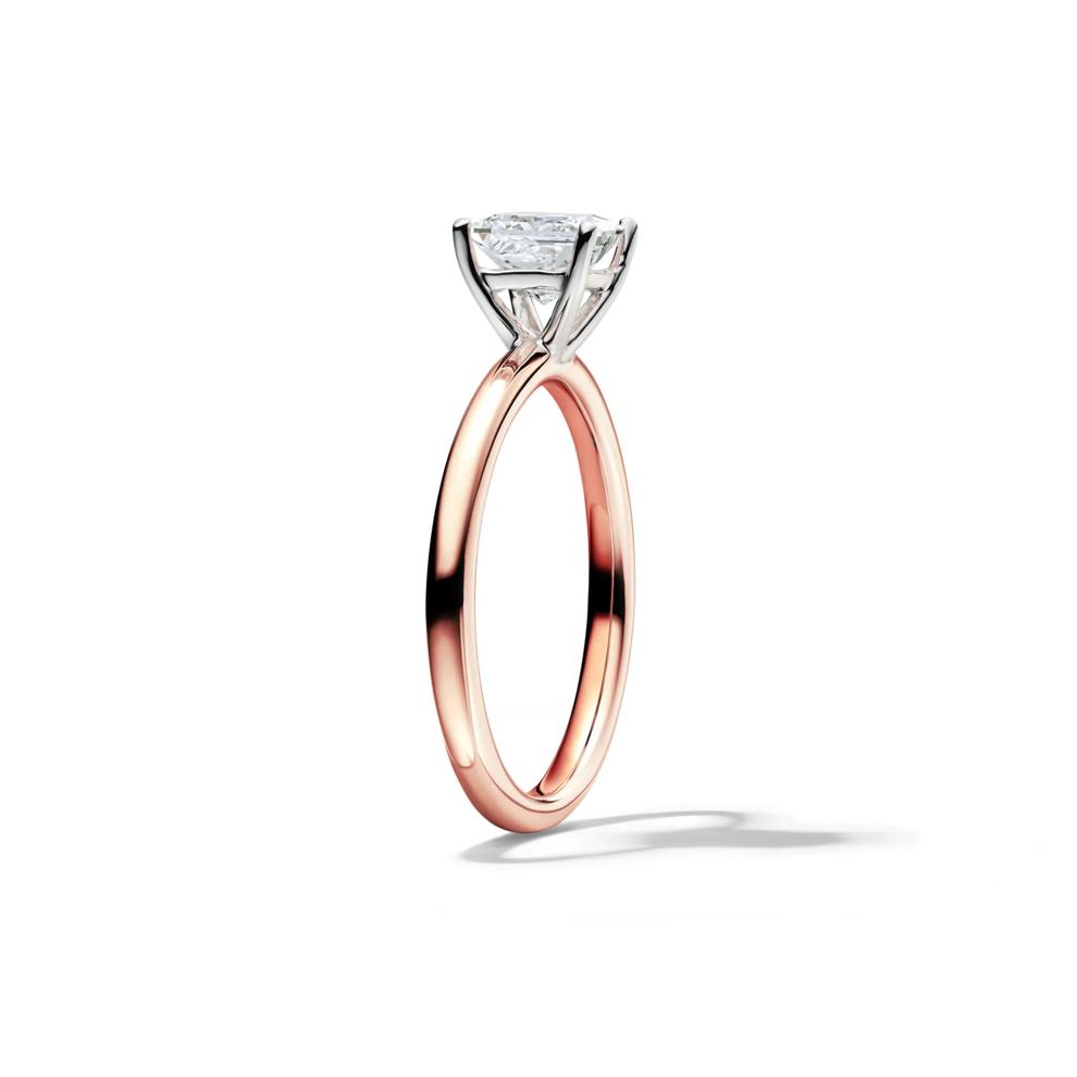 Lab Grown Diamond Princess-Cut Solitaire Engagement Ring in 14K Rose Gold (1 ct.) – Image 3 of 4