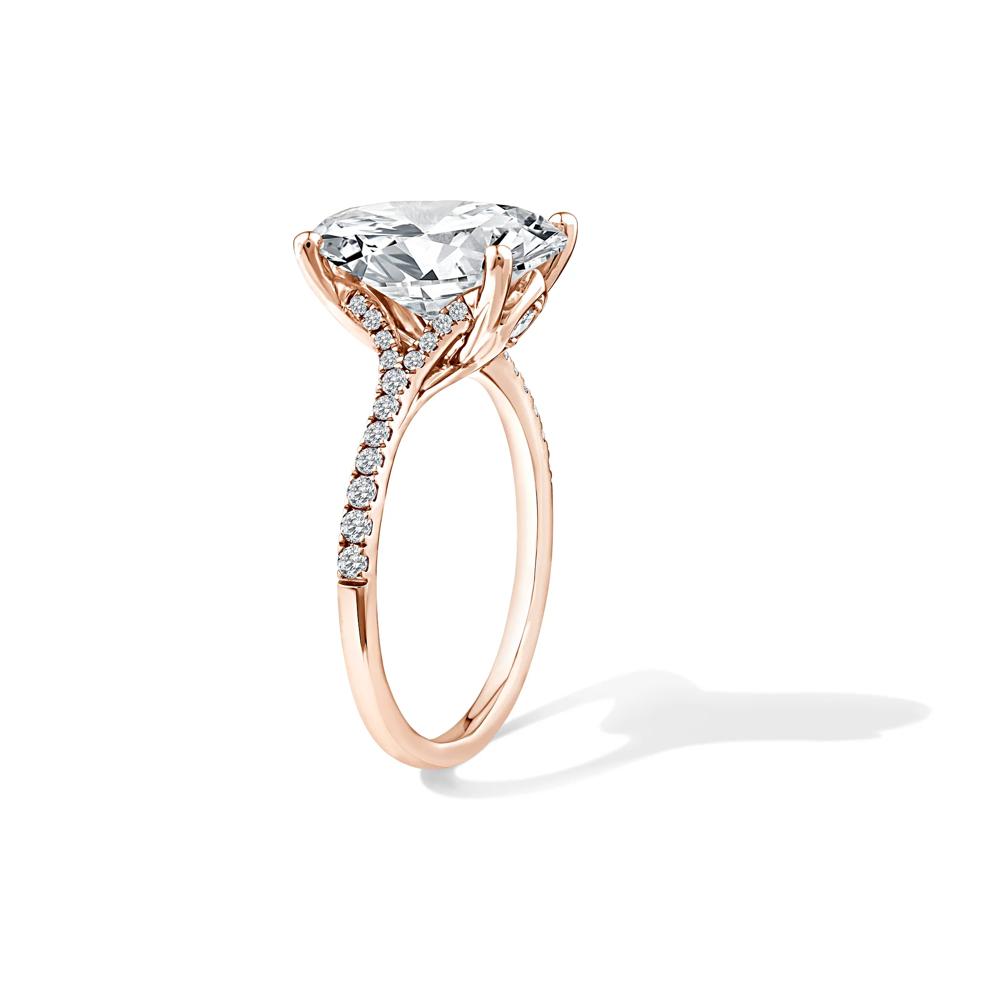 Lab Grown Diamond Engagement Ring in 18K Rose Gold (4 1/4 ct. tw.) – Image 3 of 4