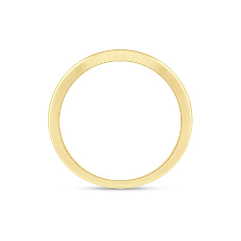 Lab Grown Diamond Chevron Anniversary Band in 14K Yellow Gold &#40;1/5 ct. tw.&#41; – Image 2 of 3