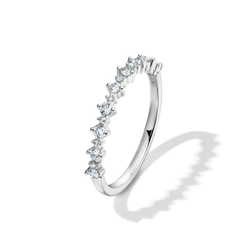 Lab grown Diamond Prong Stack Band in 10K White Gold &#40;1/4 ct. tw.&#41; – Image 4 of 4